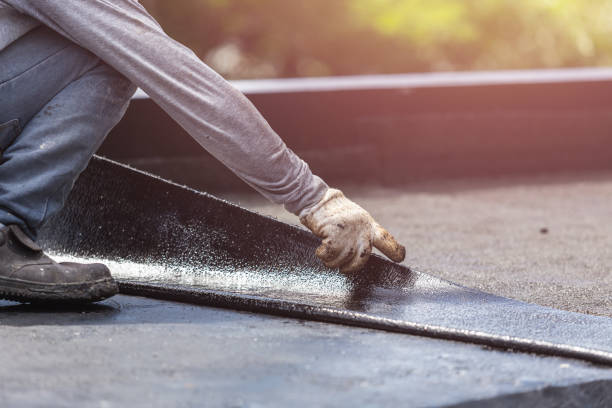Professional Crawl Space Encapsulation technician working in Brookville, NY